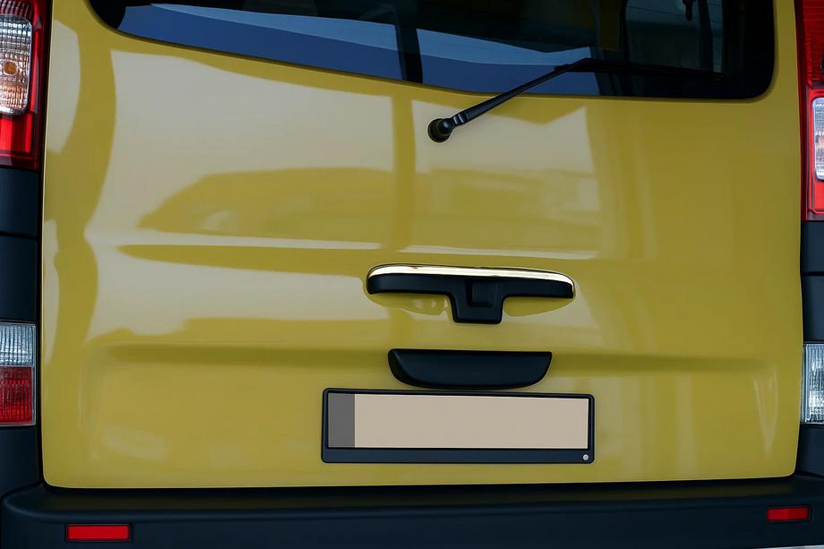 Opel Vivaro 2001-2015 рр. Хром планка на задню ручку (Ляда, нерж) Фото 1