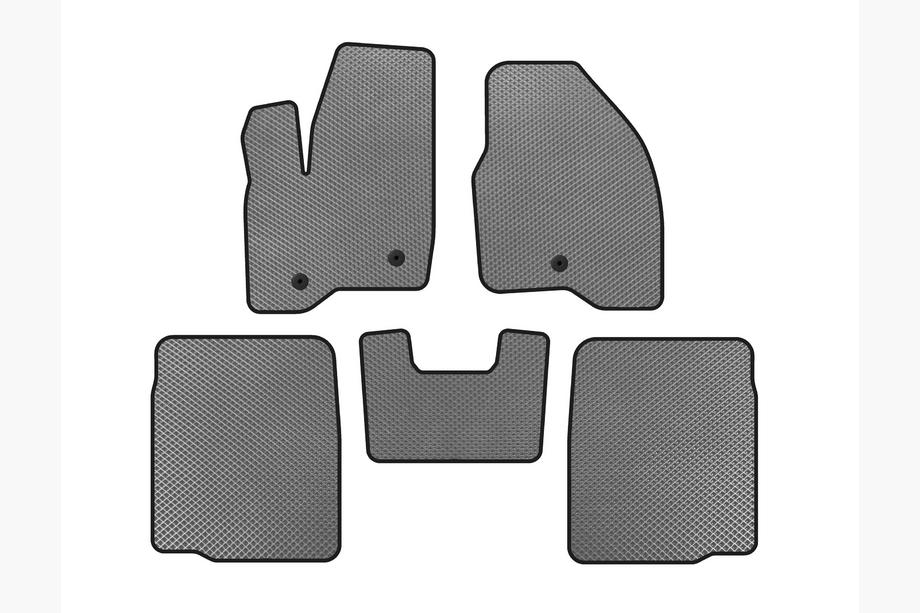 Ford Explorer 2011-2019 рр. Килимки EVA (2 ряди, 2011-2015, Сірий) Image