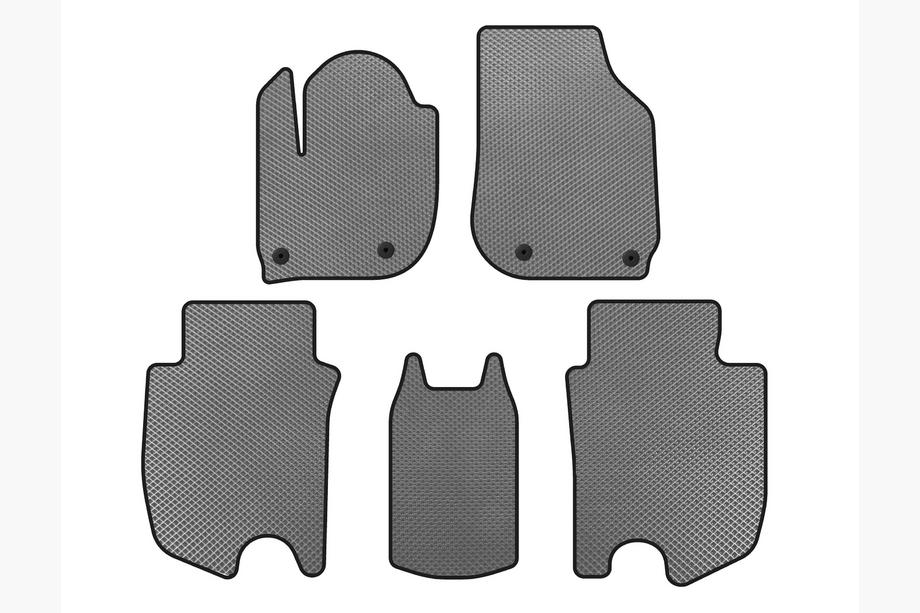 Honda FIT/Jazz 2014-2020 рр. Килимки EVA (HB, Гібрид, Сірий) Фото 1