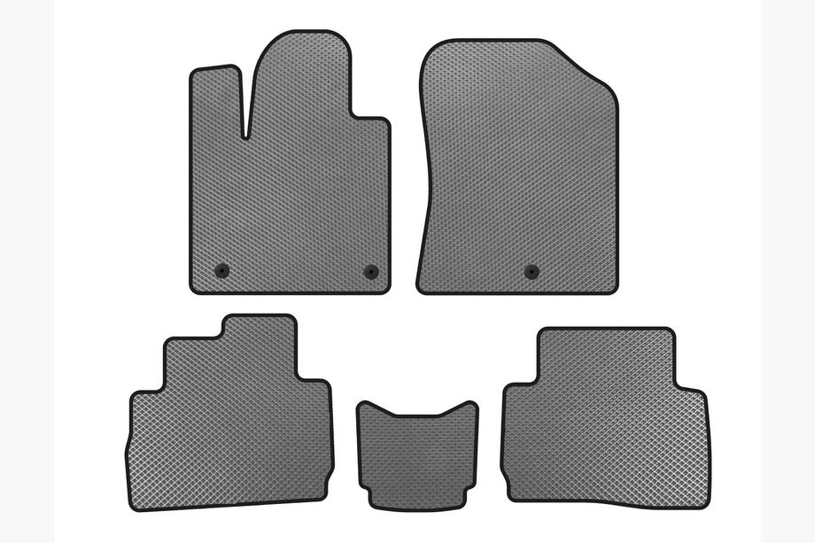 Hyundai Santa Fe 4 2018-2023 рр. Килимки EVA (2020-2023, Сірий) Image