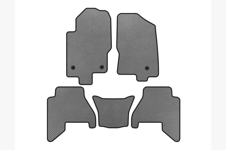 Nissan Pathfinder R51 2005-2014 рр. Килимки EVA V2 (2 ряди, Сірий, 2010-2014) Фото 1