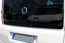 Opel Combo 2012-2018 рр. Кромка заднього скла (нерж) фото 4