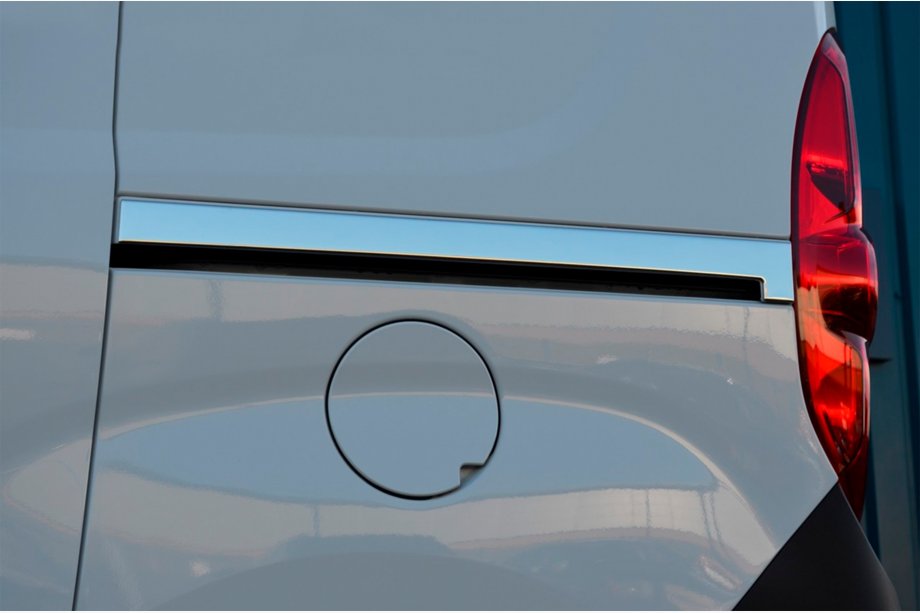 Opel Combo 2012-2018 рр. Молдинг під зсувну двері (2 шт., нерж.) Image