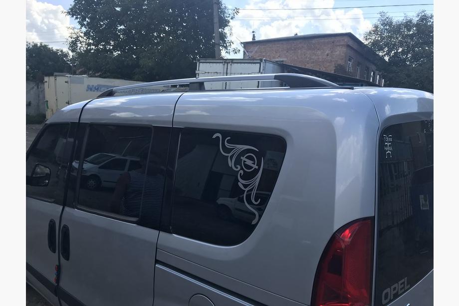 Opel Combo 2012-2018 рр. РОЗПРОДАЖ!!! Рейлінги Сірий металік (пласт. ніжки) Максі база Фото 4