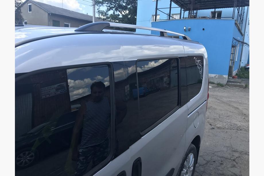 Opel Combo 2012-2018 рр. РОЗПРОДАЖ!!! Рейлінги Сірий металік (пласт. ніжки) Максі база Фото 5