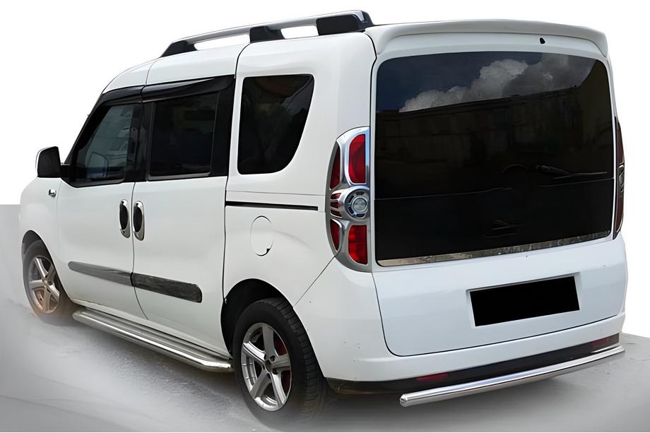 Opel Combo 2012-2018 рр. Задня дуга (нерж.) Фото 1