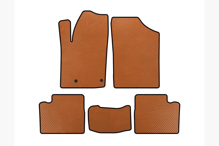 Citroen Berlingo 1996-2008 рр. Килимки EVA (Помаранчевий) Image