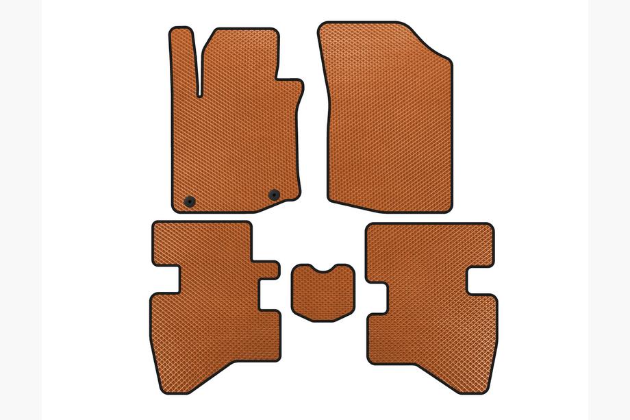 Citroen C-1 2005-2014 рр. Килимки EVA (HB, Помаранчевий) Image