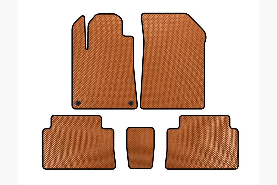 Citroen C-5 2001-2008 рр. Килимки EVA (Помаранчевий) Image