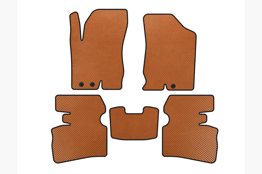 Hyundai I-30 2007-2011 рр. Килимки EVA (SW, Помаранчевий) Image