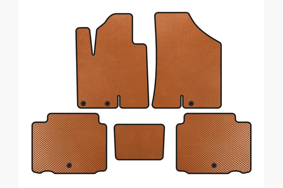 Hyundai IX55 2007-2012 рр. Килимки EVA (Помаранчевий) Image