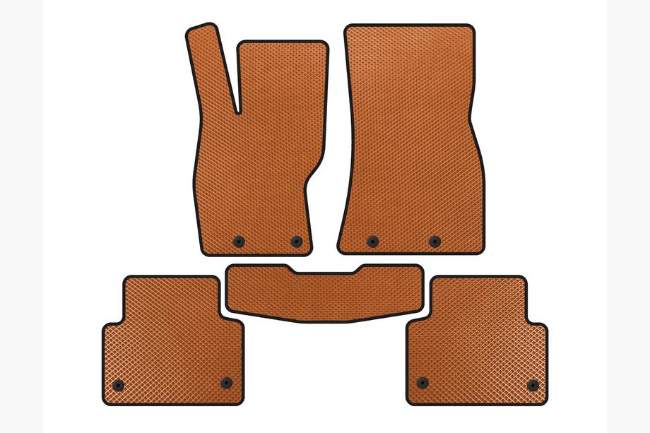 Jaguar XF 2009-2016 рр. Килимки EVA (2011-2016, SD, Помаранчевий) Image