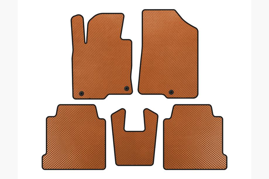 Kia Cadenza 2016- рр. Килимки EVA (Помаранчевий) Image