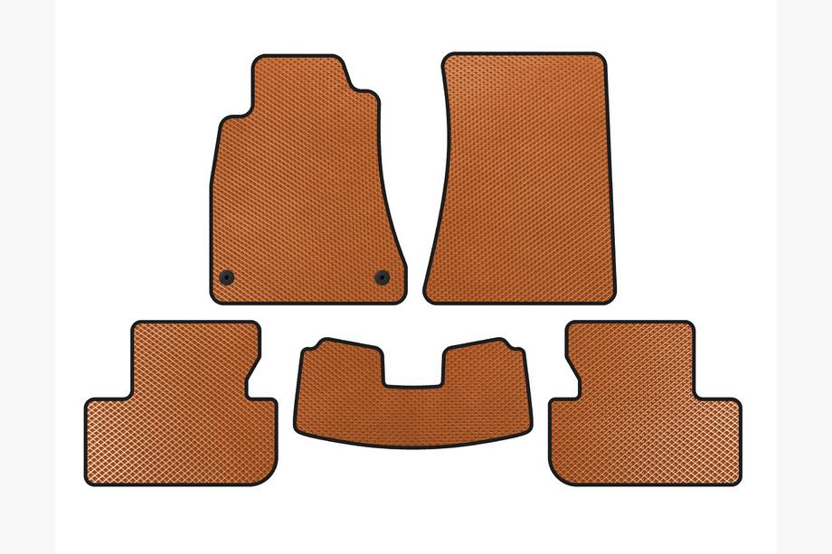 Lexus IS 2005-2013 рр. Килимки EVA (SD, Не повний привод, Помаранчевий) Image