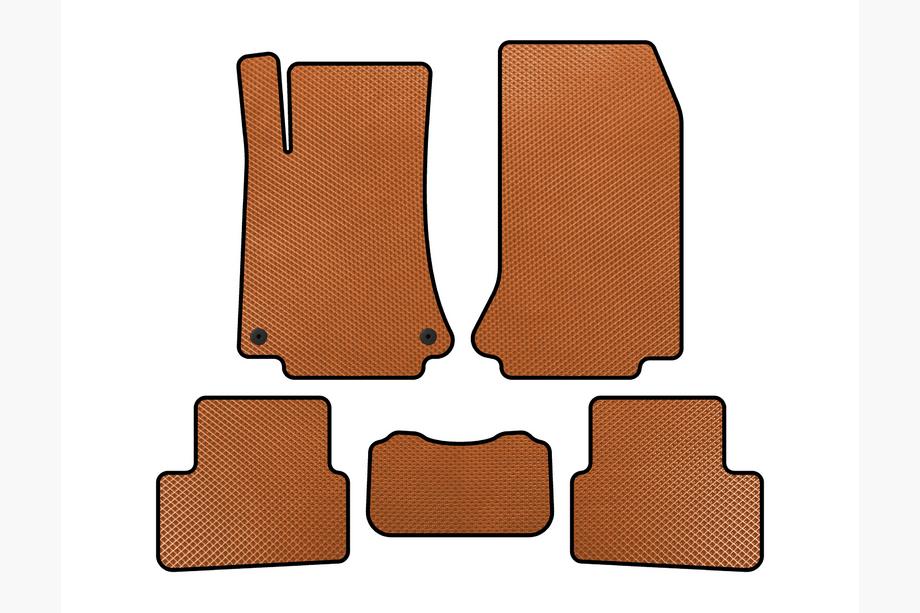 Mercedes A-class W176 2012-2018 рр. Килимки EVA (Помаранчевий) Фото 1