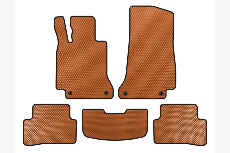 Mercedes C-сlass W205 2014-2021 рр. Килимки EVA (SD, Помаранчевий) Image