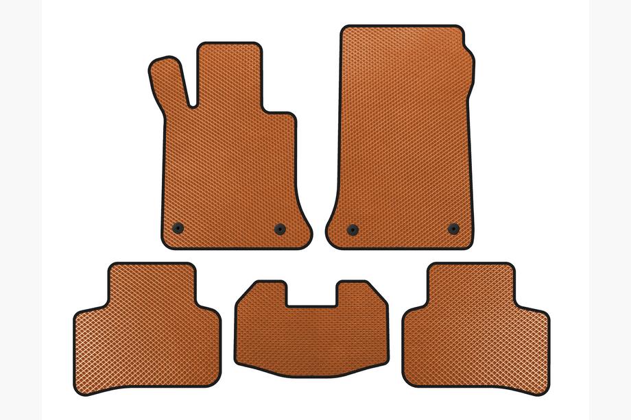 Mercedes GLK сlass X204 2008-2015 рр. Килимки EVA (Помаранчевий) Image