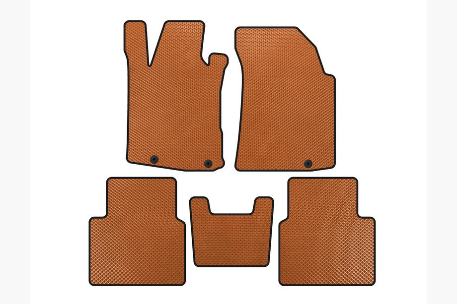 Nissan Maxima 2015-2023 рр. Килимки EVA (SD, Помаранчевий) Image