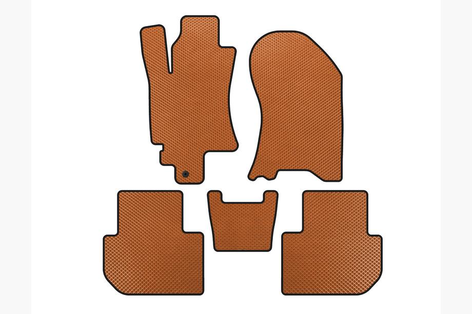 Subaru Tribeca 2005-2014 рр. Килимки EVA (Помаранчевий) Image