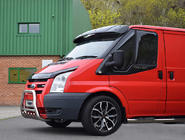 Ford Transit 2000-2014 рр. Козирьок на лобове скло (чорний глянець, 5мм) фото 19