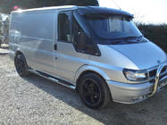 Ford Transit 2000-2014 рр. Козирьок на лобове скло (чорний глянець, 5мм) фото 12