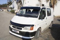 Ford Transit 1991-2000 рр. Козирьок на лобове скло (чорний глянець, 5мм) фото 8