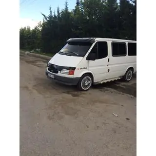 Козирьок на лобове скло (чорний глянець, 5мм) Ford Transit 1991-2000 рр. фото 4