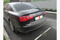 Audi A6 C7 2011-2017 рр. Кромка багажника (нерж.) фото 7