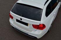 BMW 3 серія E90/E91 2005-2011 рр. Накладка на задній бампер (2006-2008, SW, нерж.) фото 1