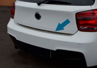 BMW 1 серія F20/F21 2011-2019 рр. Кромка багажника (нерж.) фото 3