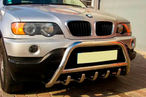 BMW X5 E53 1999-2006 рр. Кенгурятник WT003 (нерж.) фото 2
