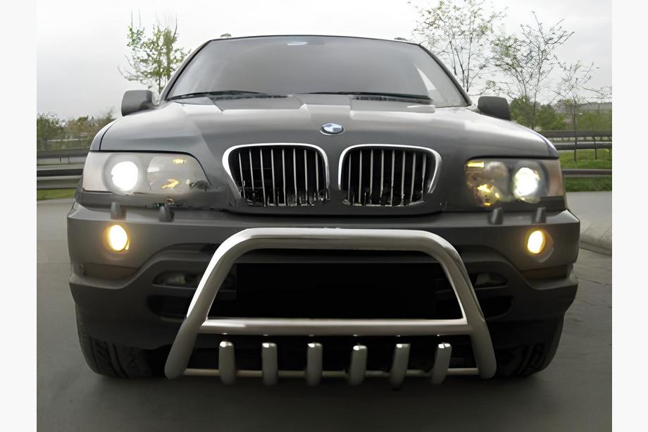 BMW X5 E53 1999-2006 рр. Кенгурятник WT003 (нерж.) Фото 3