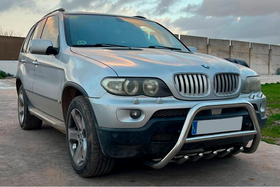 BMW X5 E53 1999-2006 рр. Кенгурятник WT003 (нерж.) Image