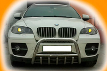 BMW X6 E71 2008-2014 рр. Кенгурятник WT003 (нерж.) фото 4