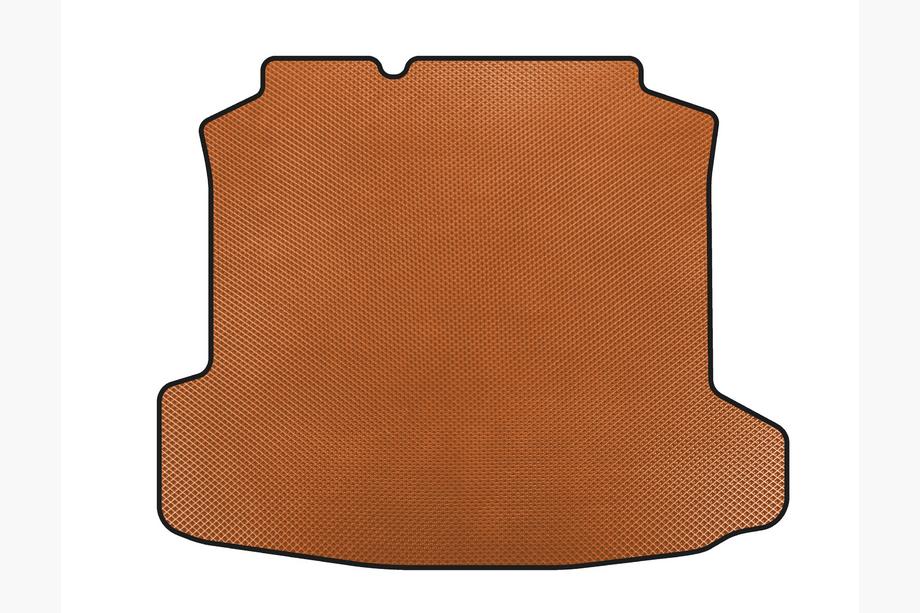 Volkswagen Polo 2010-2017 рр. Килимок в багажник (SD, Помаранчевий) Image