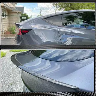 Спойлер V4 (2017-2023, Карбон) Tesla Model 3 2017- рр. фото 3
