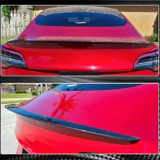 Спойлер V4 (2017-2023, Карбон) Tesla Model 3 2017- рр. фото 4