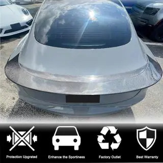Спойлер V9 (2017-2023, Карбон) Tesla Model 3 2017- рр. фото 2