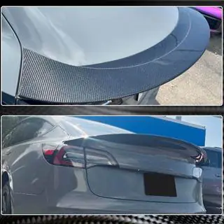Спойлер V9 (2017-2023, Карбон) Tesla Model 3 2017- рр. фото 3