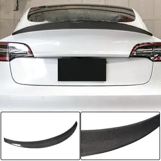 Спойлер V10 (2017-2023, Карбон) Tesla Model 3 2017- рр. фото 1