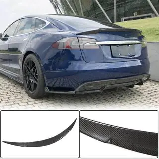 Спойлер V1 (Карбон) Tesla Model S 2012- рр. фото 1