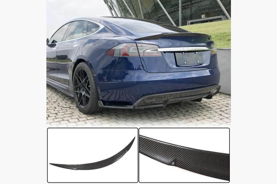 Tesla Model S 2012- рр. Спойлер V1 (Карбон) Image