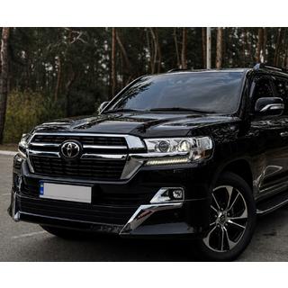 Передня накладка 2016↗ (Executive 2021) Toyota Land Cruiser 200 2007-2021 рр. фото 2