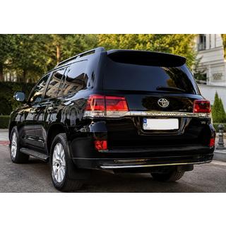 Задня накладка з хромом 2016-2021 (Executive 2019/2021) Toyota Land Cruiser 200 2007-2021 рр. фото 3