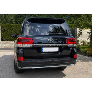 Задня накладка з хромом 2016-2021 (Executive 2019/2021) Toyota Land Cruiser 200 2007-2021 рр. фото 2