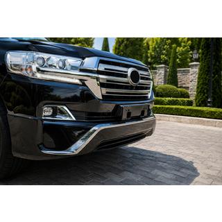 Передня накладка 2016↗ (Executive 2016) Toyota Land Cruiser 200 2007-2021 рр. фото 2