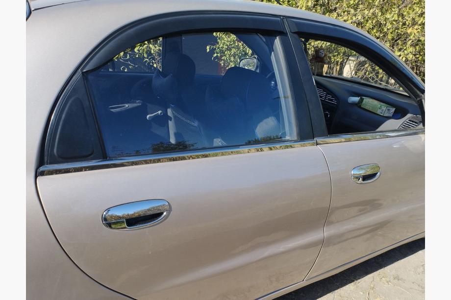 Chevrolet Lanos 1998-2017 рр. Окантовка вікон (4 шт, нерж) Image
