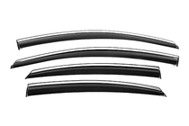 Hyundai Sonata LF 2014-2019 рр. Вітровики з хромованим молдингом Niken Luxury (4 шт) фото 1