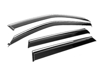 Subaru Forester 2008-2013 рр. Вітровики з хромованим молдингом Niken Luxury (4 шт) фото 3