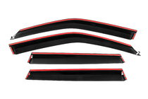 Subaru Forester 2008-2013 рр. Вітровики з хромованим молдингом Niken Luxury (4 шт) фото 4